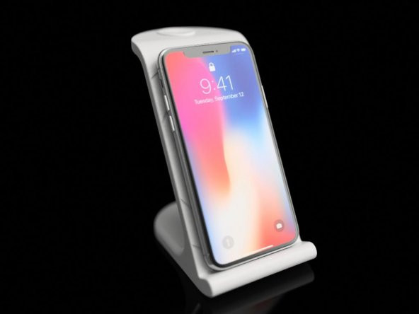 $10 Iphonex Kablosuz Şarj Standı Plastik Aparat - Resim 8