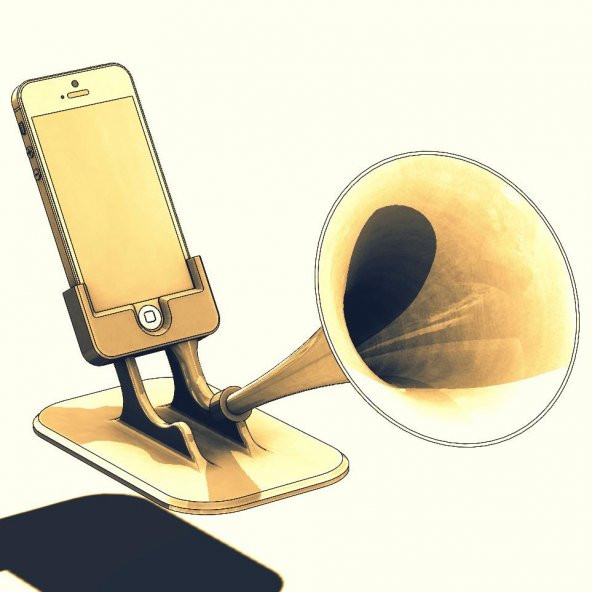 Iphone5-Iphone Se - Gramiphone Plastik Aparat