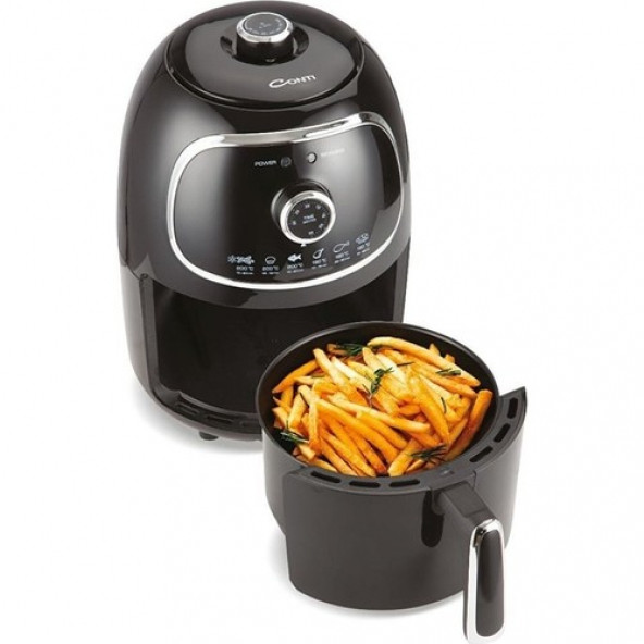 Conti CDF-401 Frito Airfryer 3 lt Yağsız Siyah Fritöz