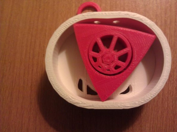 Detaylı Wankel Motor Modeli Plastik Aparat
