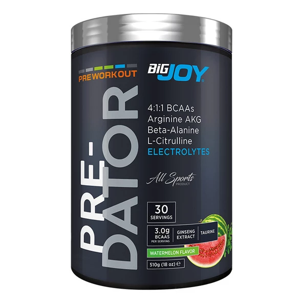 Predator Pre-workout 510 gr Preworkout 3 Aromalı Güç Ve Performans Aminoasit