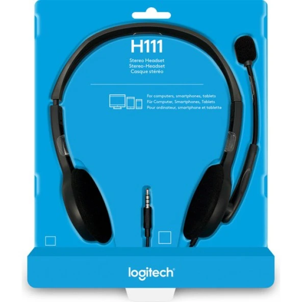 LOGITECH H111 STEREO SİYAH KULAKLIK - 6