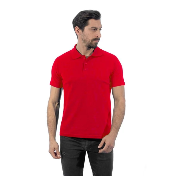 Şensel, Polo Yaka Tişört, Kırmızı -136E302- T-shirt, Tshirt, Kısa Kollu