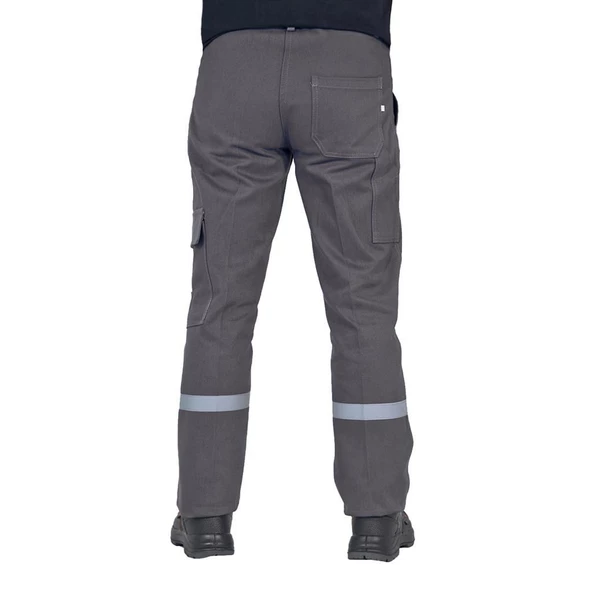 Şensel, Reflektörlü Kışlık İş Pantolonu, Gri, Komando Cepli -73E832- - 3