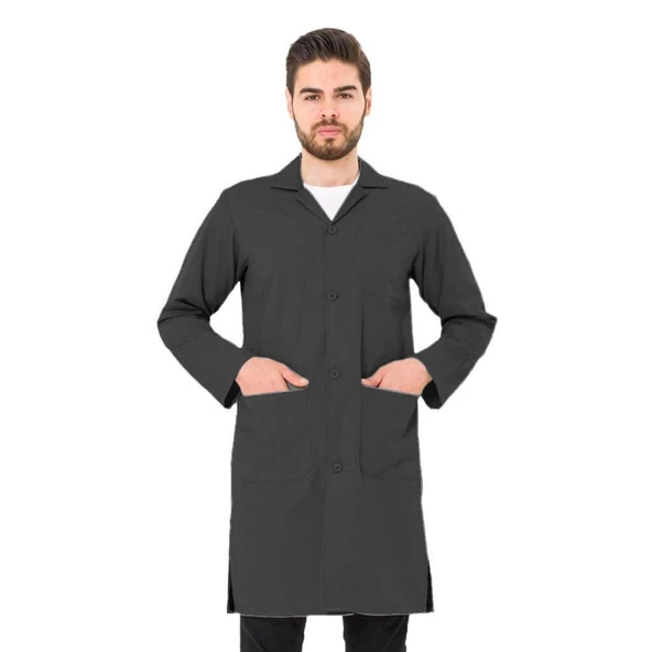 Şensel, Erkek Önlük, Koyu Gri -94E131- Öğretmen, Doktor, Eczacı
