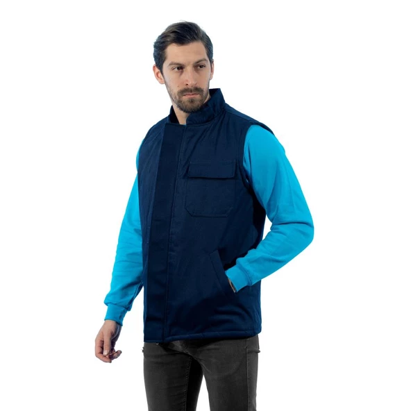Şensel, Kapitoneli Yelek, Lacivert -118E1245- Kışlık Yelek-Vest - 2
