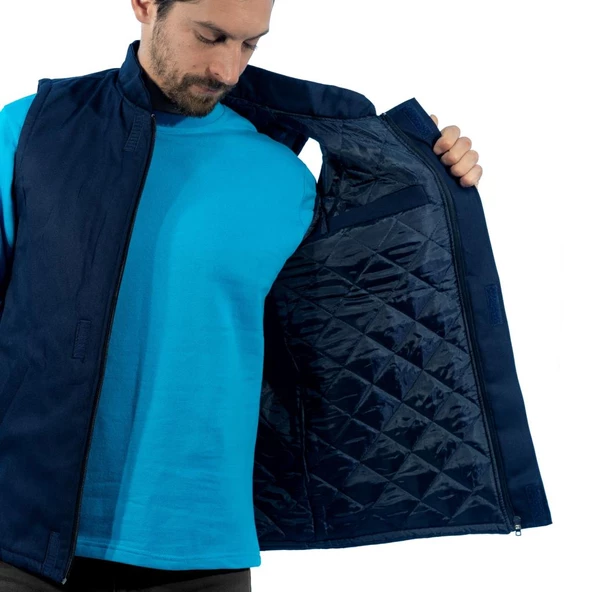 Şensel, Kapitoneli Yelek, Lacivert -118E1245- Kışlık Yelek-Vest - 4