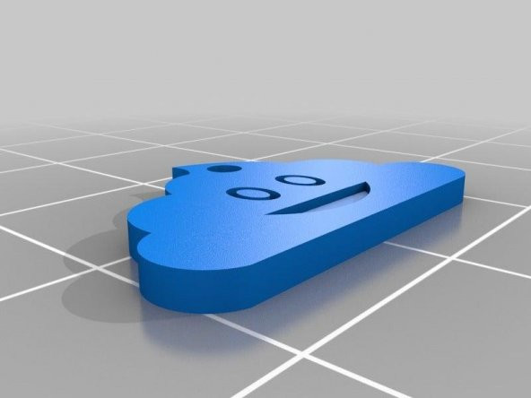 Bok Emoji Biblo Dekoratif Organik Plastikten Anahtarlık