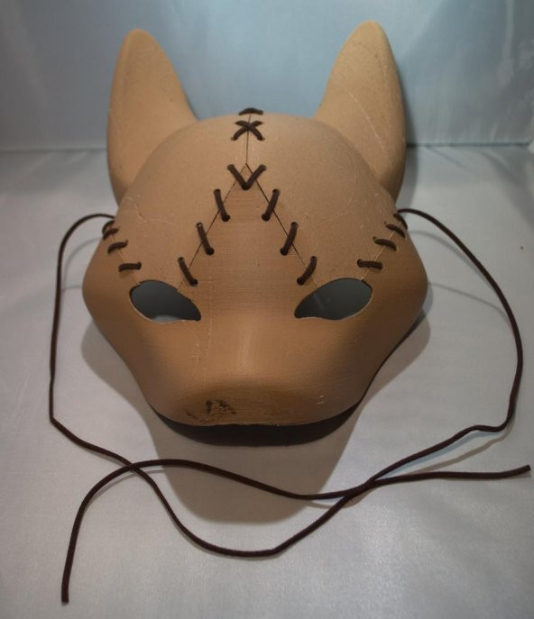 Fox Maske - 3 Parça Seti Plastik Aparat - 4