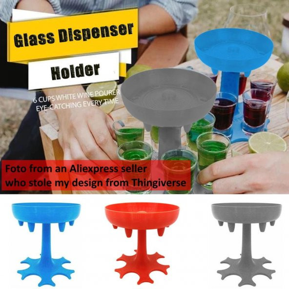 6 Atış Schnaps Dispenser Ve Taşıyıcı - Partiyi Hızlandırır) Plastik Aparat - 5