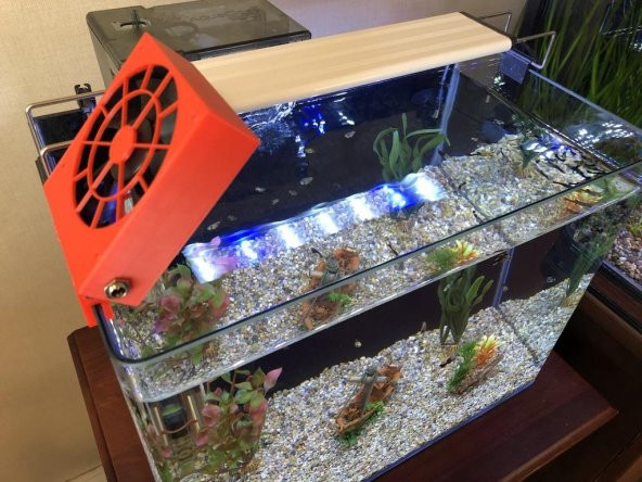 80Mm Pc Fan Kullanarak Akvaryum İçin Soğutma Fanı Plastik Aparat