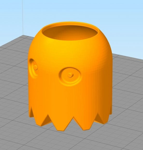 Pacman Ghost Planter Plastik Aparat
