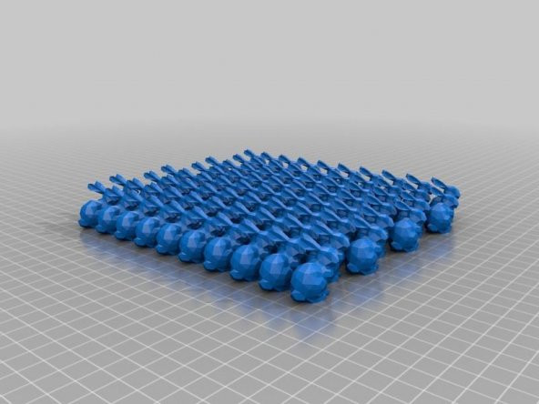 80 10X8 Küçük Bunnies Tavşanlar Plastik Aparat - 1