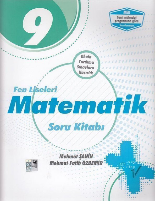 9.Sınıf Fen Liseleri Matematik Soru Kitabı Palme Yayınları