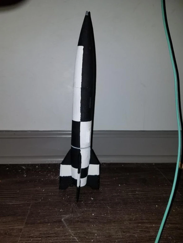 V2 | A4 Füze Model Roket 1:40 Ölçekli Plastik Aparat