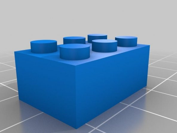 Özelleştirilmiş Parametrik Lego Tuğla 3X2 Plastik Aparat
