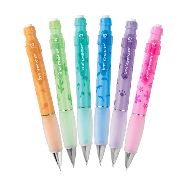 Serve Deep Mekanik Kurşun Kalem Pastel Doğa Temalı 0.7