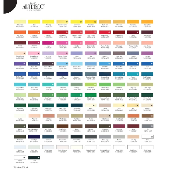 Artdeco Akrilik Boya 140 ml Renk Seçmeli Canlı ve Pastel - 2