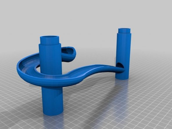 İki Sütunlu Mermer Run Spiral Plastik Aparat