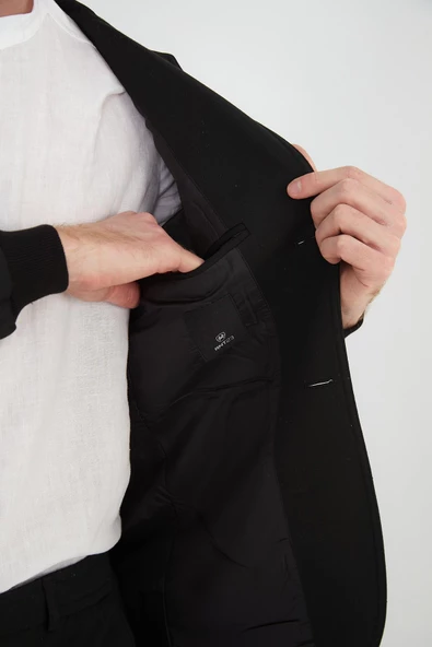 CEKMON Erkek Regular Fit Düğmeli Çok Cepli Blazer Rahat Spor Ceket - 7