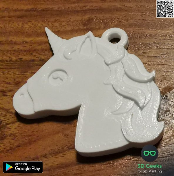 Unicorn Anahtarlık Dekoratif Süs Eşyası Hediyelik Aksesuar - 1