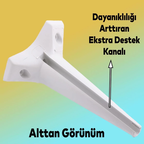 Aspen 12'li Set Mobilya Kanepe Koltuk Tv Ünitesi Konsol Ayağı Ayakları Destek 24 Cm Beyaz - 4