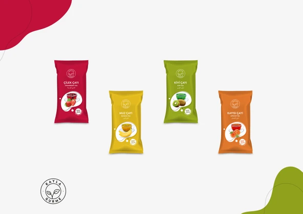 Kayla Gurme Tanecikli Meyve Çayları 4 Çeşit 16gr 80'lu Set - 2