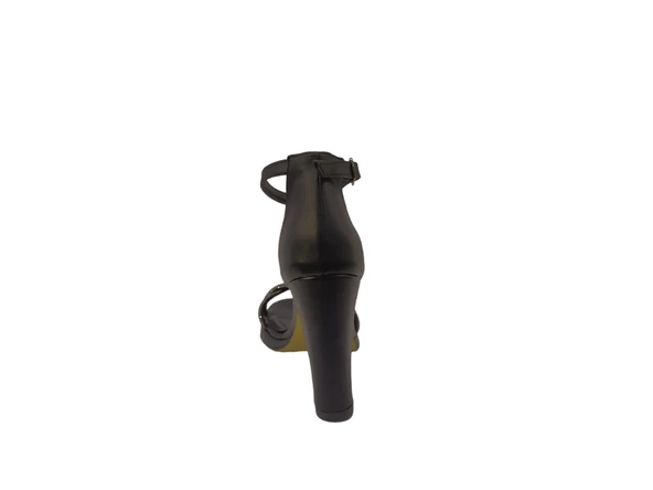 Assortie 103Z Kadın Kalın Topuk Tek Bant Ayakkabı Topuk Boyu 10 Cm - 4