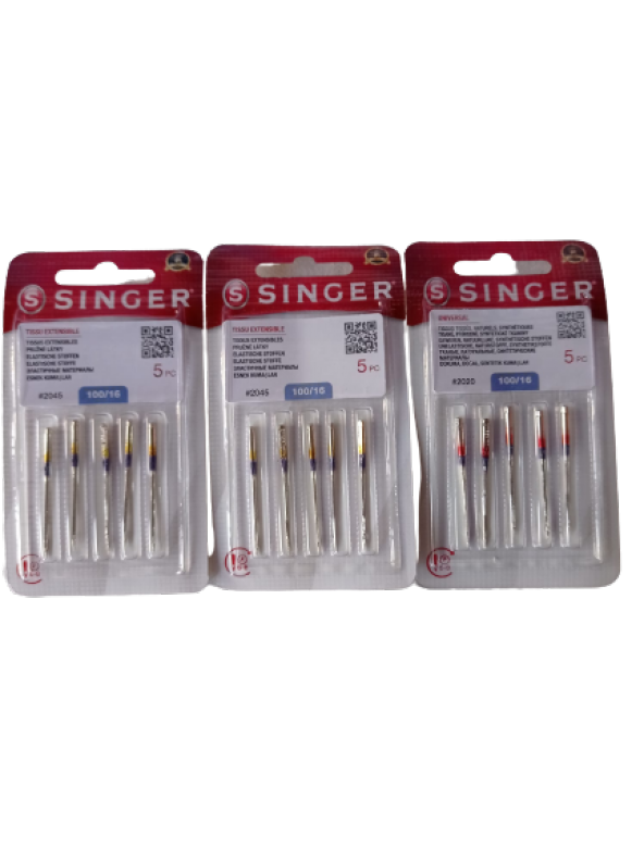 Singer 3 Paket 16 Numara Dikiş Makinesi İğnesi (Kalın Kumaş)