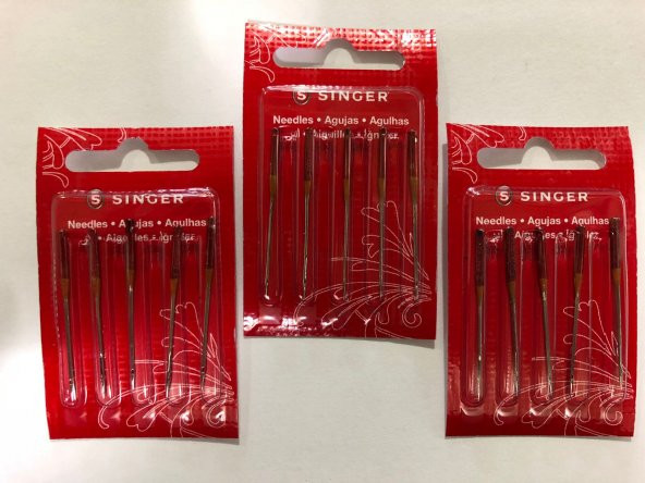 Singer 3 Paket 11 Numara Dikiş Makinesi İğnesi (Nakış)