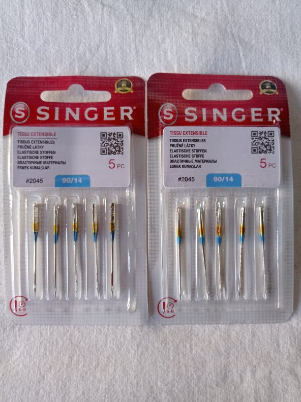 Singer 2 Peket 14 Numara Dikiş Makinesi İğnesi (Standart Dikiş)