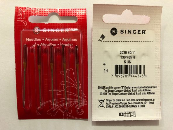 Singer 11 Numara Dikiş Makinesi İğnesi (Nakış)
