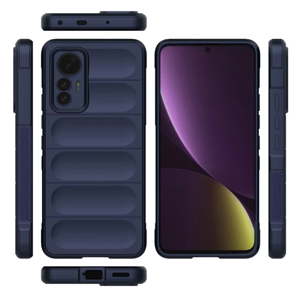 Xiaomi 12 Lite Kılıf Optimum Lens Çerçeveli Silikon Kapak - 12
