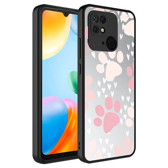 Xiaomi Redmi 10C Kılıf Aynalı Desenli Kamera Korumalı Parlak Zore Mirror Kılıf - Resim 7