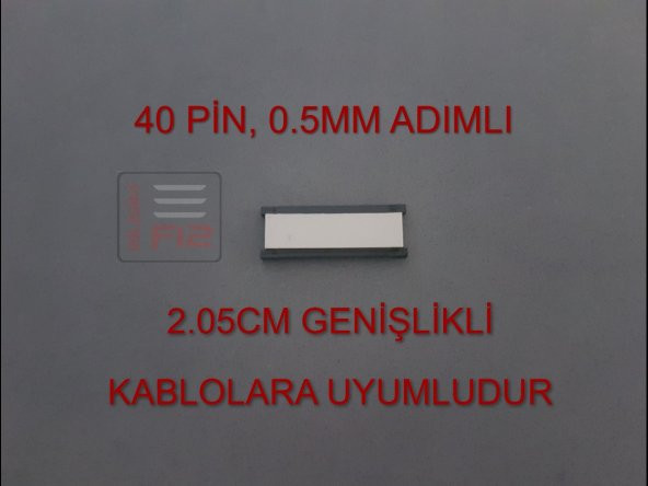 40 PİN 0.5MM ADIMLI FLEX KABLO UZATICI FFC UZATMA SOKETİ FLEKS EKLEME BİRLEŞTİRME APARATI KONNEKTÖRÜ