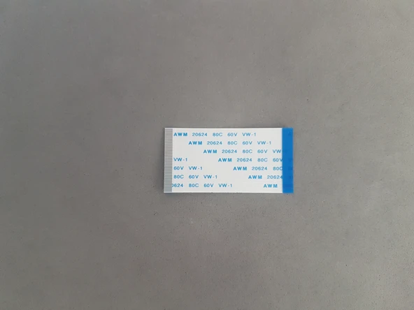 50 Pin 5cm Ters 0.5mm Adımlı Esnek Flex Kablo Awm 20624 80c 60v Şerit Fleks Film