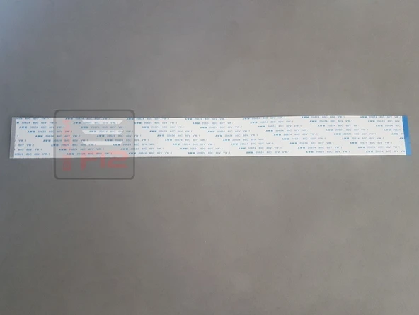 60 Pin 30cm Ters 0.5mm Adımlı Esnek Flex Kablo Awm 20624 80c 60v Şerit Fleks Film