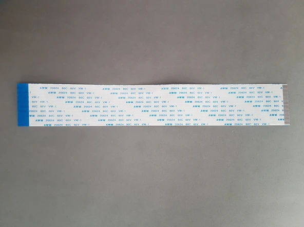 30 Pin 20cm Ters 1mm Adımlı Esnek Flex Kablo Awm 20624 80c 60v Şerit Fleks Film
