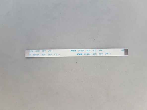 6 Pin 10cm 1mm Adımlı Düz Esnek Flex Kablo Awm 20624 80c 60v Şerit Fleks - 2