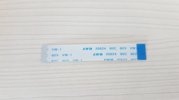 18 Pin 6cm Ters 0.5mm Adımlı Esnek Flex Kablo Awm 20624 80c 60v Şerit Fleks Film