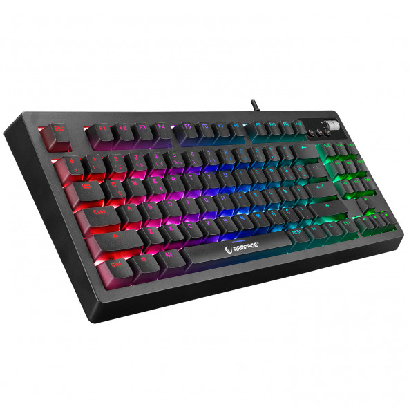 Rampage Kb-R320 Ardor Full RGB E-spor Blue Switch Mekanik Gaming Oyuncu Klavyesi - 1