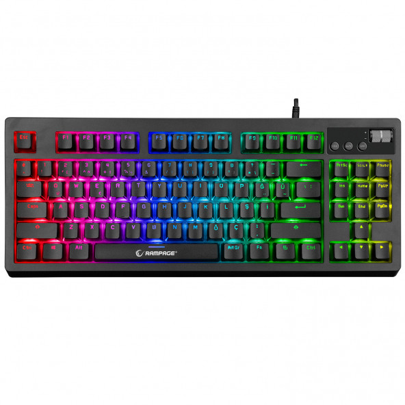 Rampage Kb-R320 Ardor Full RGB E-spor Blue Switch Mekanik Gaming Oyuncu Klavyesi - 2