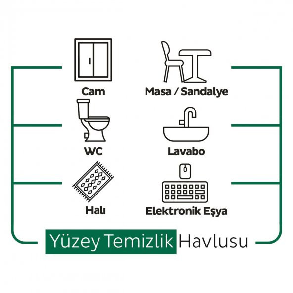 Sleepy Easy Clean Yüzey Temizlik Havlusu 100 Yaprak 6 Paket - 6