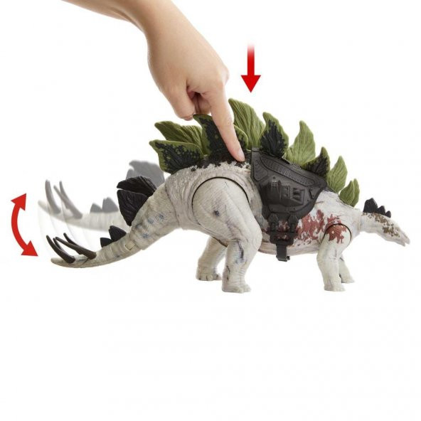 Mattel Jurasic World İz Sürücü Dinozor Figür Stegosaurus HLP23 HLP24 - 3