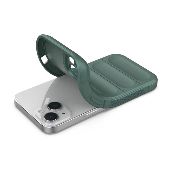 iPhone 14 Kılıf Optimum Lens Çerçeveli Silikon Kapak - 5