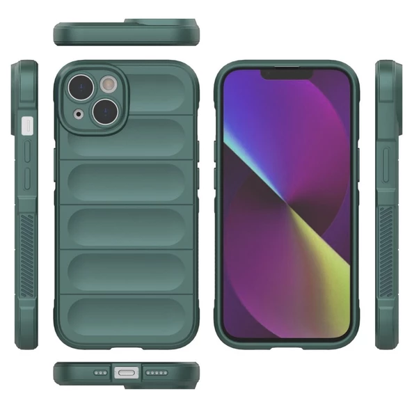 iPhone 14 Kılıf Optimum Lens Çerçeveli Silikon Kapak - 4