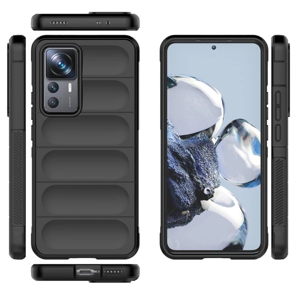 Xiaomi 12T / 12T Pro Kılıf Optimum Lens Çerçeveli Silikon Kapak - 12