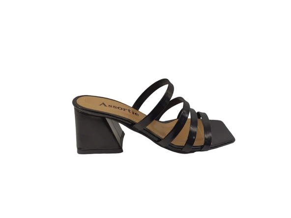 Assortie AS105Z Kadın Kalın Topuk Terlik - 5