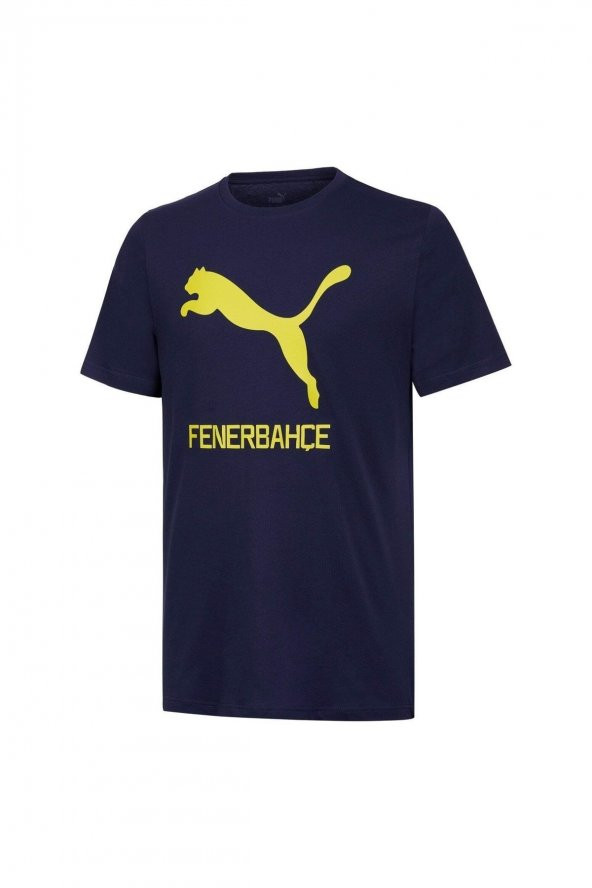 Fenerbahçe Orijinal Puma Sıfır Yaka Lacivert T-Shirt Hediyelik Ahşap Kutulu - 2