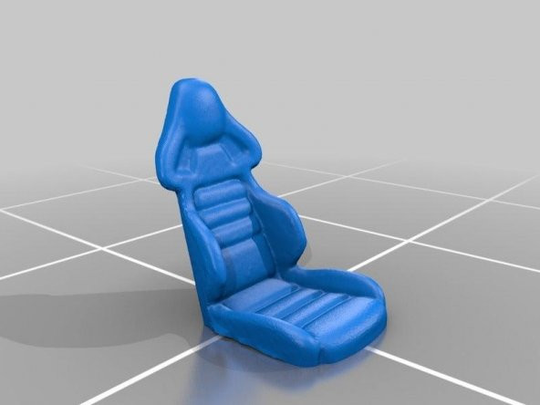 Rc Arabalar İçin Yarış Koltuğu (3D Taranan) Ölçek 1: 100 Plastik Aparat